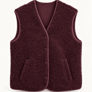Teddyweste bordeaux
