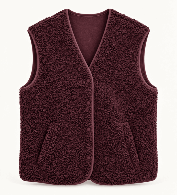 Teddyweste bordeaux