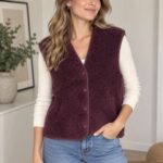 Teddyweste bordeaux 2